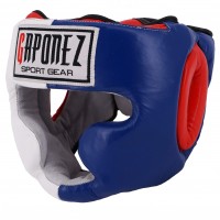 GAPONEZ Boxing Headgear 3-Tone GPHF WH/BL