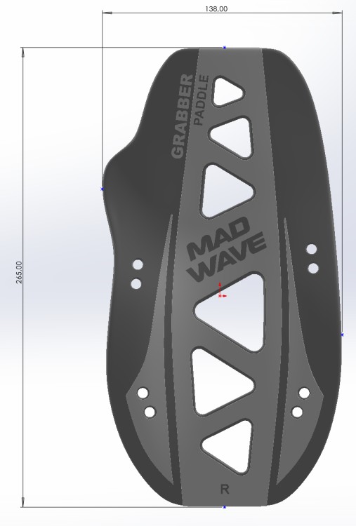 Madwave Swimming Paddles Grabber Forearm M0742 01