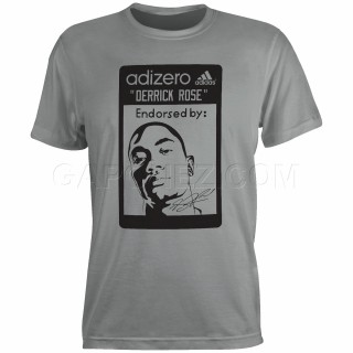 Adidas Футболка D-Rose Face Logo Темно-Серый Цвет L89467