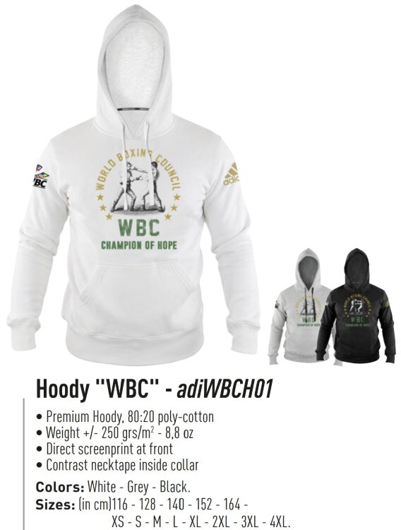 Adidas Top LS Hoodie Boxing WBC adiWBCH01