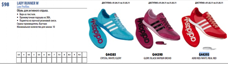 Adidas Originals Обувь Lady Runner G44393