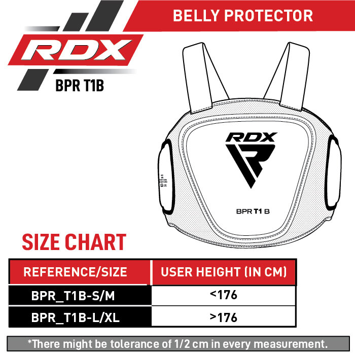 RDX Protector Vientre Entrenador de Boxeo T1 BPR-T1B
