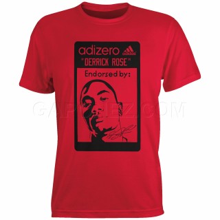 Adidas Футболка D-Rose Face Logo Светло-Алый Цвет L89468