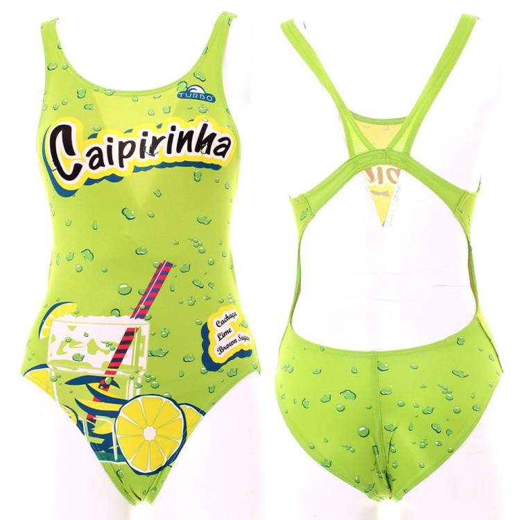 Turbo Swimming Swimsuit Womens Wide Strap Caipirinha 891761
