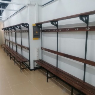 Fighttech 更衣室单面带架子长凳 DB4