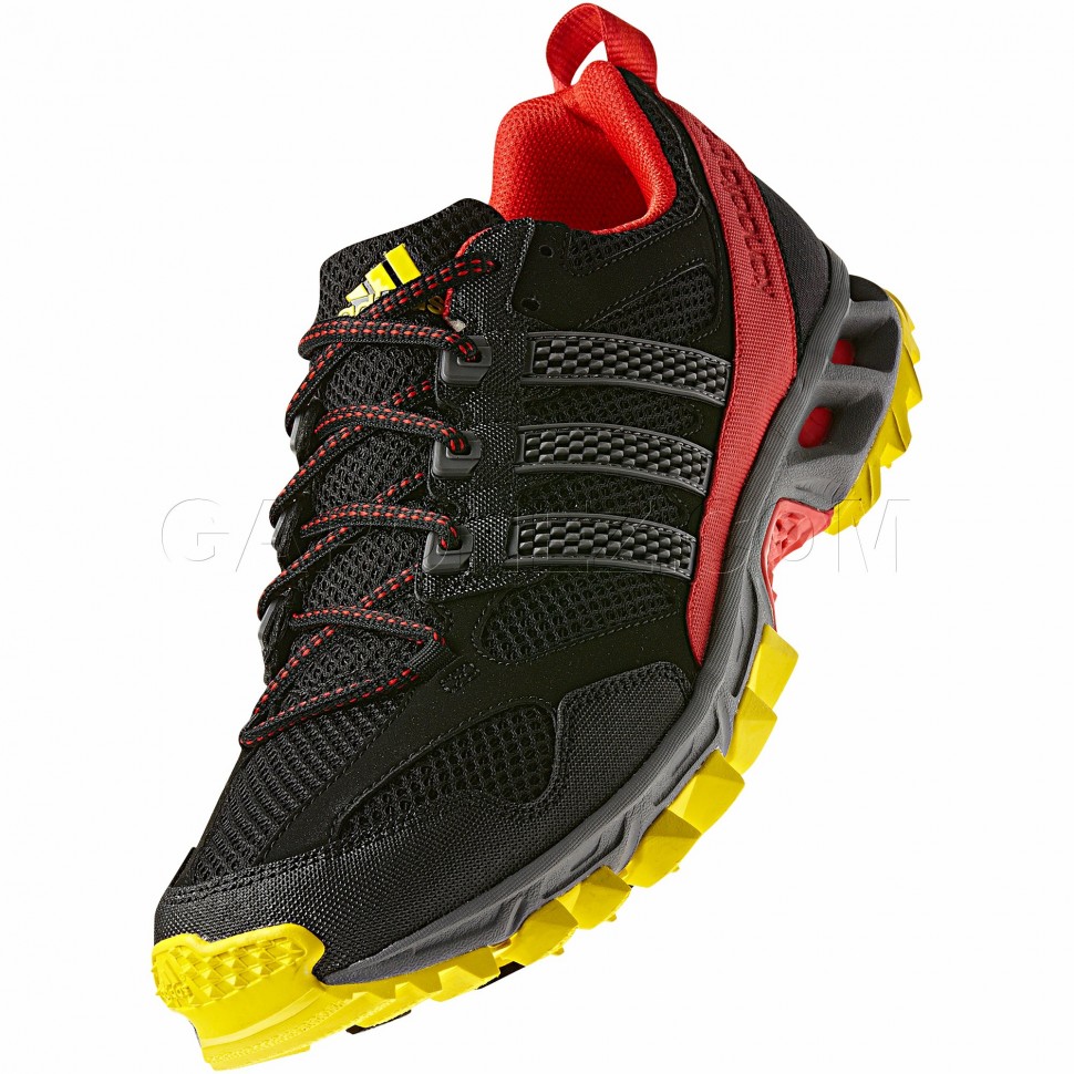 Adidas Running Shoes Kanadia 5 Trail Black/Sharp Grey/Red Color Men's Footgear Footwear Sneakers from Gaponez Sport Gear