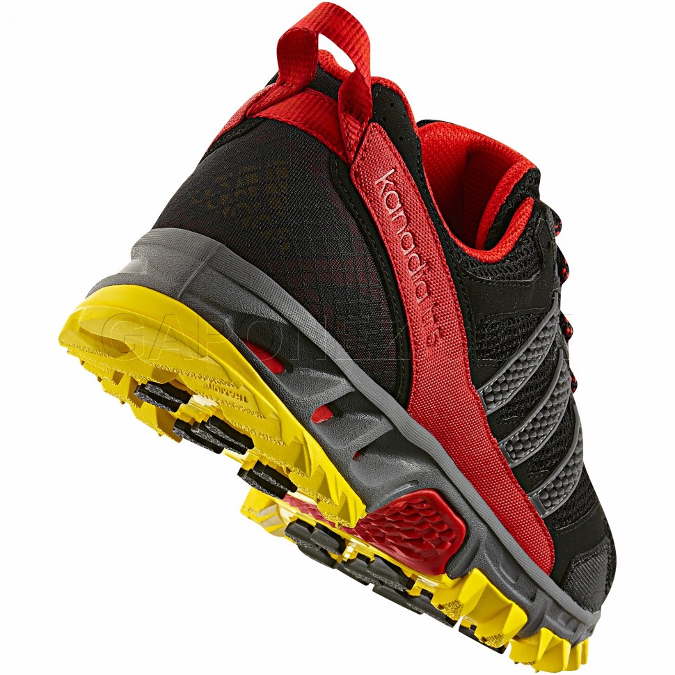 Adidas Running Shoes Kanadia 5 Trail Black/Sharp Grey/Red Color Men's Footgear Footwear Sneakers from Gaponez Sport Gear
