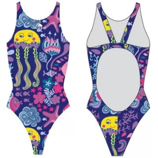 涡轮游泳女式宽肩带泳衣 海档案 8302411