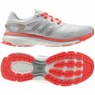Adidas Легкая Атлетика Обувь Женская Energy Boost Белый/Серебристый Металлик Цвет Q33960