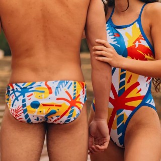 涡轮水球泳衣 巴塞罗那棕榈 732045