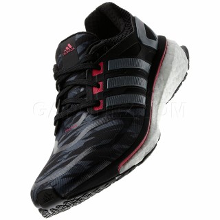 Adidas Легкая Атлетика Обувь Женская Energy Boost Черный/Черный/Ярко-Розовый Металлик Цвет Q33962