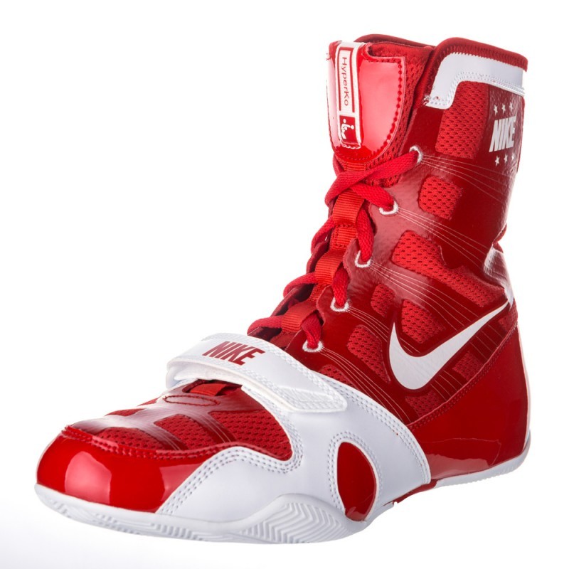 red nike boxing shoes