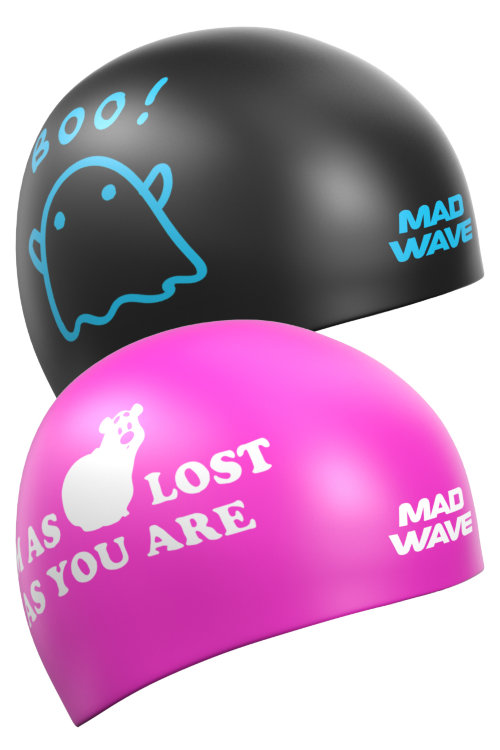 Madwave Swim Silicone Cap BOO! Reversible M0550 22