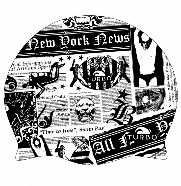 Turbo Шапочка для Плавания New York News 9701738