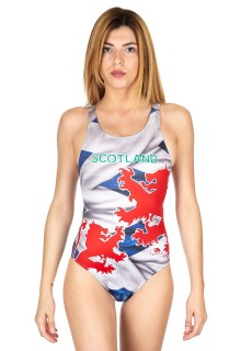 涡轮女式宽肩带泳衣 苏格兰 8304371