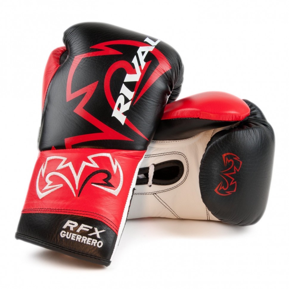Rival Blue Red Pro Fight Boxing Gloves RFX Guerrero HDE-F 