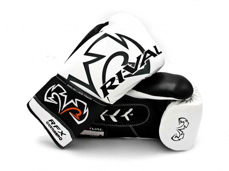 Rival White Pro Fight Boxing Gloves RFX HDE-F Guerrero 