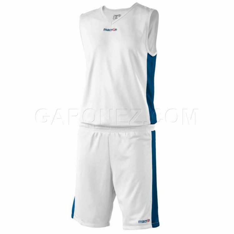 Macron Баскетбольная Форма Arkansas Белый/Темно-Синий Цвет 43150107