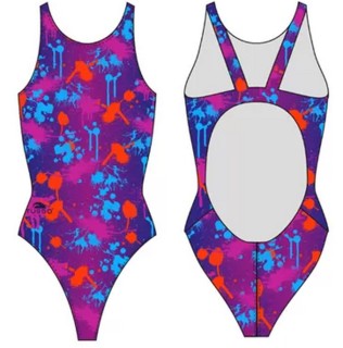 涡轮女式宽肩带泳衣 飞溅 8304451