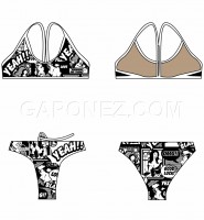 Turbo Спортивное Плавание Бикини Comic Yeah 494682-0309