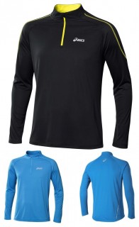 亚瑟士 顶部 长袖T恤 半拉链 110410