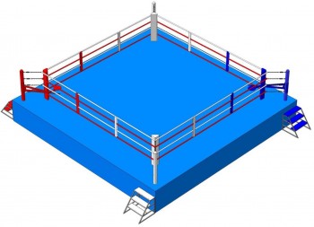Green Hill Boxing Ring on the Platform AIBA 7.8x7.8 (6.1x6.1) BRO-5701a 