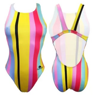 涡轮女式宽肩带泳衣 夏季 8309071