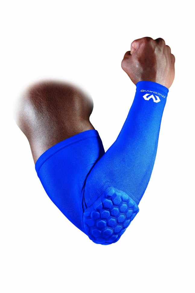 Mcdavid Elbow Protection Sleeve Arm Compression Pad Hex Elastic Power Basketball 