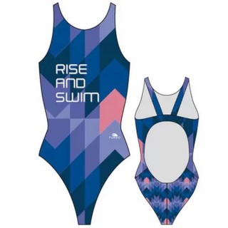 涡轮游泳女式宽肩带泳衣 起身游泳 8301741