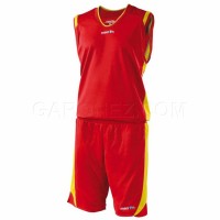 Macron Баскетбольная Форма Berkeley Красный/Желтый Цвет 43140205