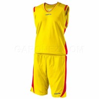 Macron Баскетбольная Форма Berkeley Желтый/Красный Цвет 43140502