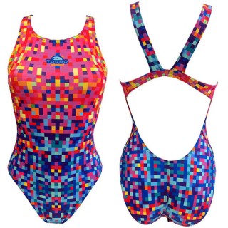 涡轮游泳女式宽肩带泳衣 像素 8301571