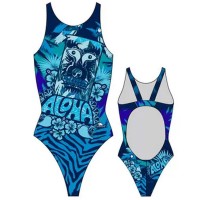 Turbo Swimming Swimsuit Womens Wide Strap Aloha 895691