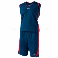 Macron Баскетбольная Форма Berkeley Темно-Синий/Красный Цвет 43140702