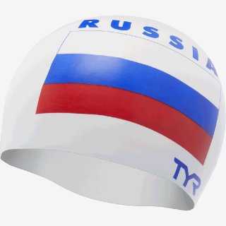 TYR Russia Silicone Swim Cap LCSRUS