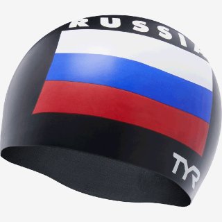 TYR Шапочка для Плавания Russia Silicone LCSRUS
