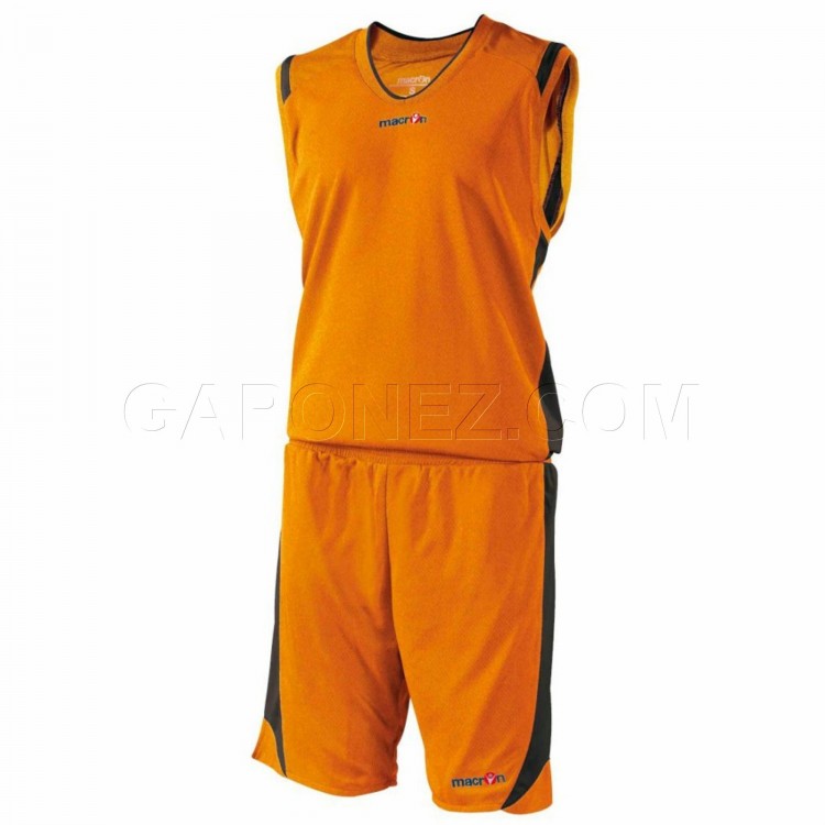 Macron Баскетбольная Форма Berkeley Оранжевый/Черный Цвет 43141309