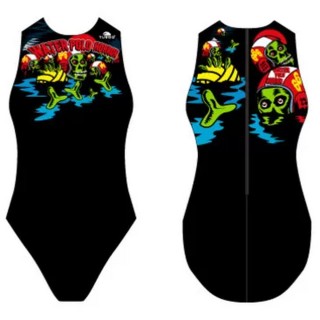 涡轮 女款水球泳衣 恐怖 89318