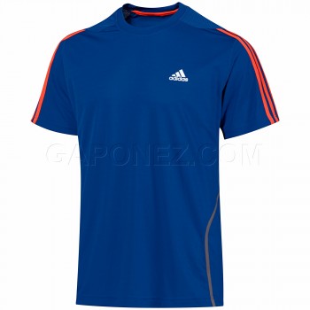 Adidas Беговая Футболка Response 3-Stripes Short Sleeve Темно-Синяя V10804 adidas беговая (легкоатлетическая) футболка
# V10804
	        
        
