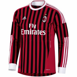 Adidas Футбол Футболка AC Milan с Длинными Рукавами Home V13456