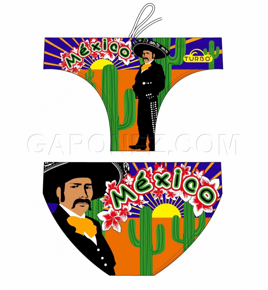 Turbo Water Polo Swimsuit Mexico 79211 Men's WP Waterpolo Apparel