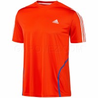 Adidas Беговая Футболка Response 3-Stripes Short Sleeve Оранжевый V39773