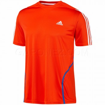 Adidas Беговая Футболка Response 3-Stripes Short Sleeve Оранжевый V39773 adidas беговая (легкоатлетическая) футболка
# V39773
	        
        