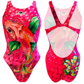 涡轮女式宽肩带泳衣 花帐篷 8304411