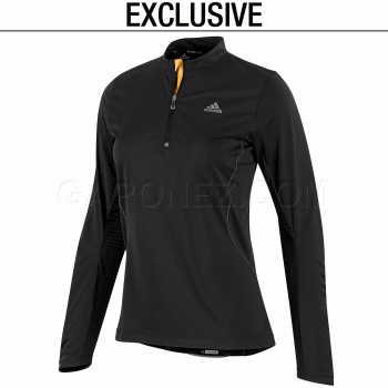 Adidas Легкоатлетическая Футболка adiSTAR Half-Zip Tee P45094 adidas легкоатлетическая футболка с длинным рукавом женская
# P45094
	        
        