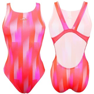 涡轮女式宽肩带泳衣 地理之字 8308361