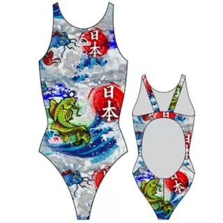 涡轮游泳女式宽肩带泳衣 日本墙革命 8302491