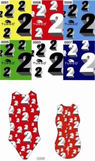 涡轮 女款水球泳衣 多号码 89239