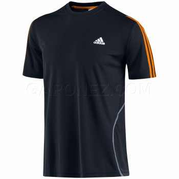 Adidas Беговая Футболка Response 3-Stripes Short Sleeve V39779  adidas беговая (легкоатлетическая) футболка
# V39779 
	        
        