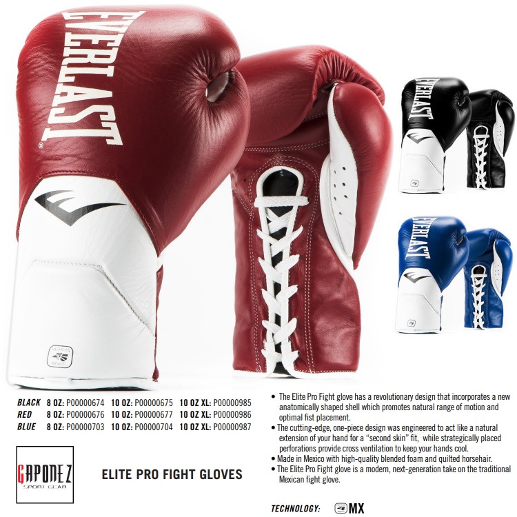 Tirannie Beeldhouwer Verst Everlast Boxing Gloves Fight MX Elite Pro (Mexican Professional) EVMXEG  from Gaponez Sport Gear